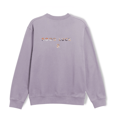 POETIC COLLECTIVE GOOD LUCK CREWNECK - PURPLE