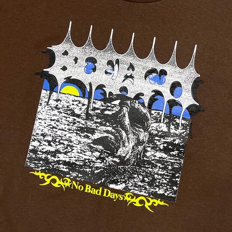 BLEACHUSA NO BAD DAYS TEE - BROWN