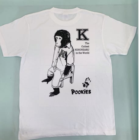 【プーキーズ】カイ君オリジナルTシャツ背面イラスト(ホワイト）１３０cm・Sサイズ・Mサイズ・Lサイズ