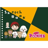 marumanスケッチブック　Pookiesオリジナル(ぬりえ付）