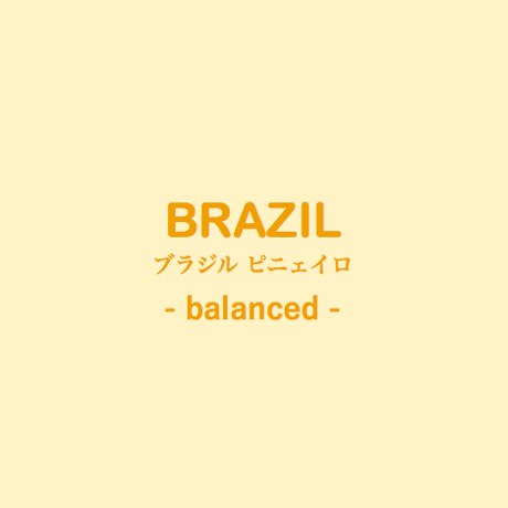 「柔らかく甘いバランス」  ブラジル  ピニェイロ -balanced-  200g