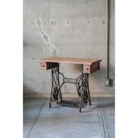ミシン脚テーブル