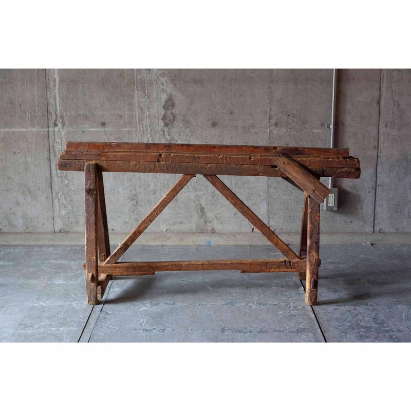 作業台 作業馬 テーブル脚 DIY 木工 スタッキング 天然木 2個セット