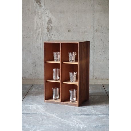 マス目棚 Wooden shelf