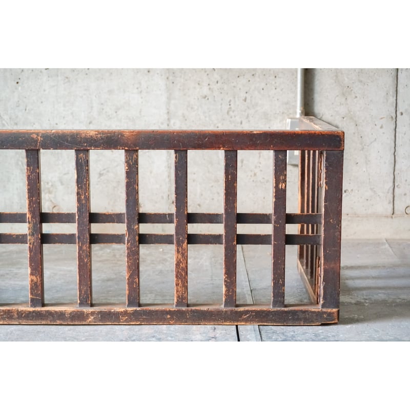 【 帳場格子 】　江戸末～昭和初期　開176×45ｃｍ　養生袋付き 帳場格子 | SOWGEN