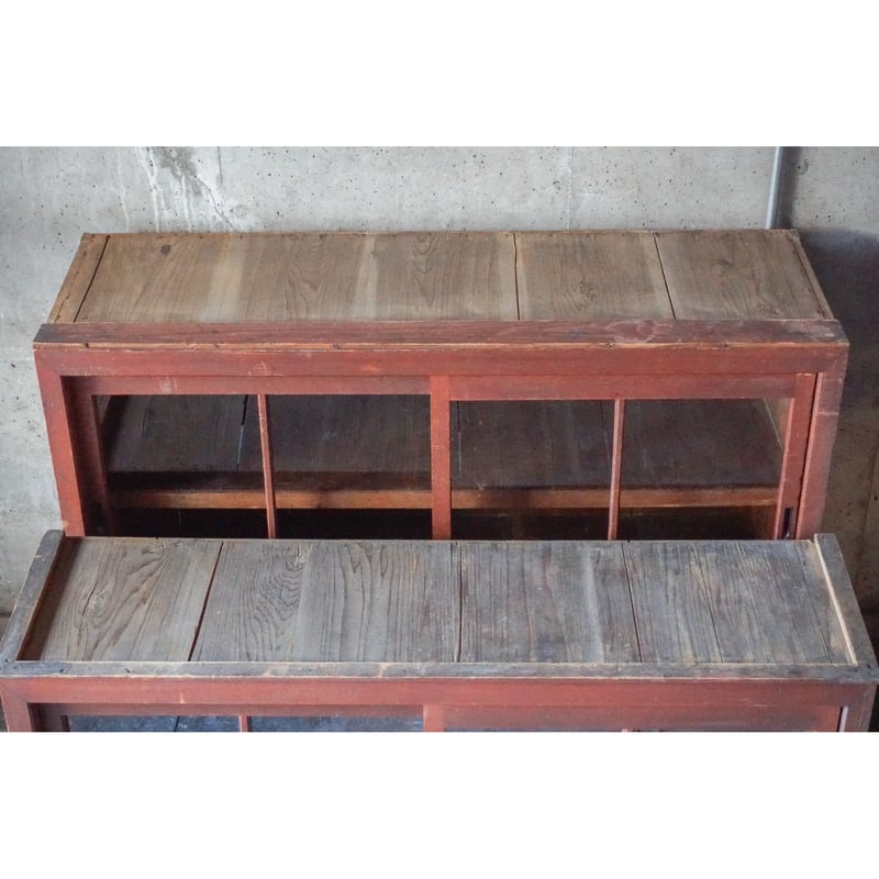 ガラス戸棚 両面ガラス引戸棚 | PEBBLE