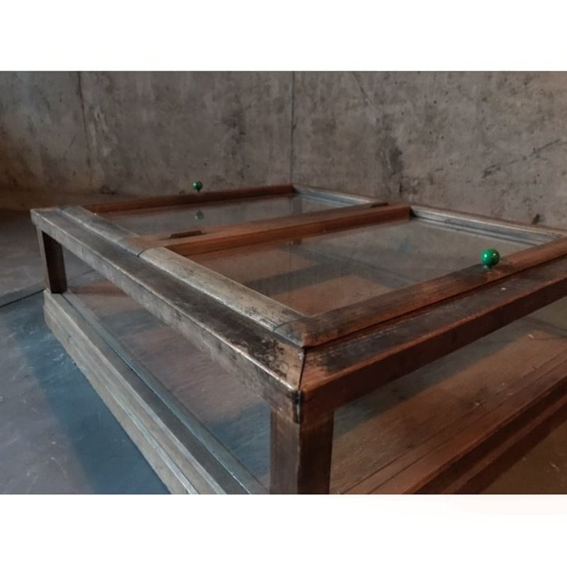 木製ガラスショーケース 日本製 ガラスショーケース S-2310-35 ※配送不可※ | mumokuteki