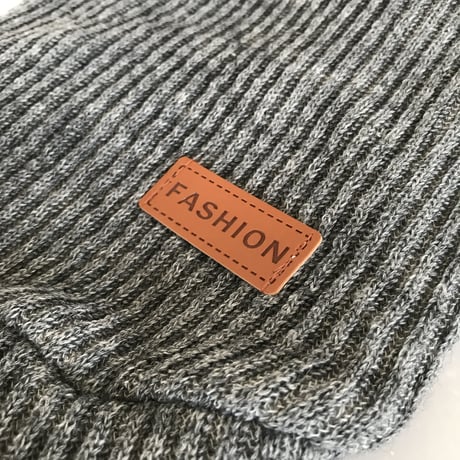 Highneck knit . [ gray ]