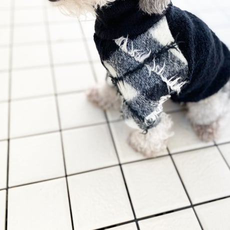 ORIGINAL check turtle knit . ［ XS , S , M ］