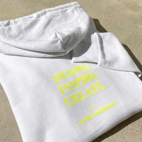 ORIGINAL LOGO hoodie .［ lemon yellow］