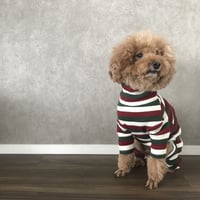 turtle border rompers . [ green  ×  bordeaux ]