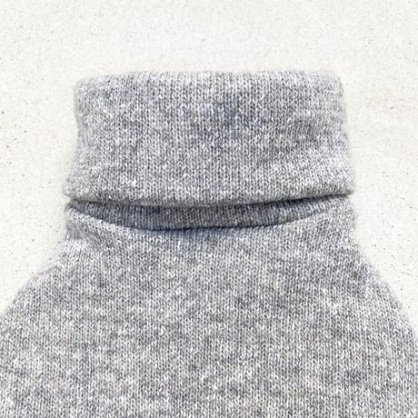 ORGINAL Mélange turtle knit . ［ gray  XS , S , M ］