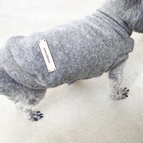 ORGINAL Mélange turtle knit . ［ gray  XS , S , M ］