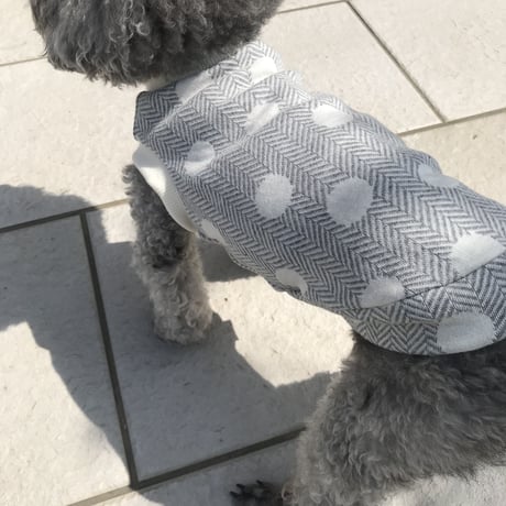 ORIGINAL dot tank top . ［ gray  XS , S , M ］