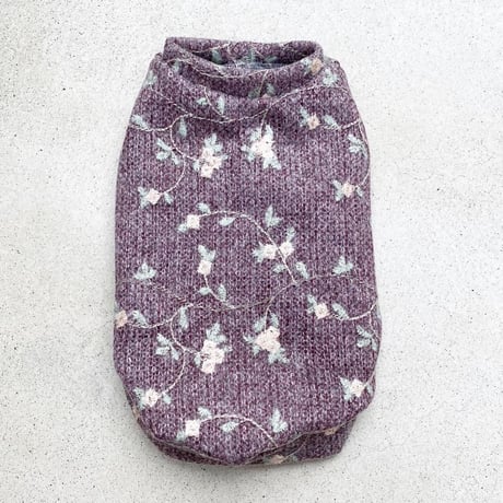 ORIGINAL flower knit tank top .［pink XS , S , M ］