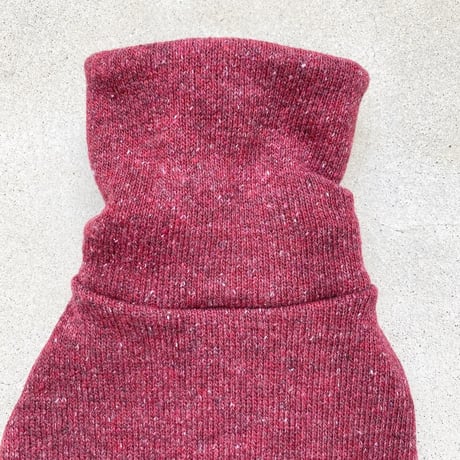 ORGINAL Mélange turtle knit . ［ red  L , XL , HPS , HPM , HPL ］
