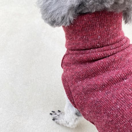 ORGINAL Mélange turtle knit . ［ red  L , XL , HPS , HPM , HPL ］