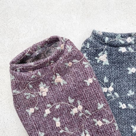 ORIGINAL flower tank top .［ gray L , XL ］