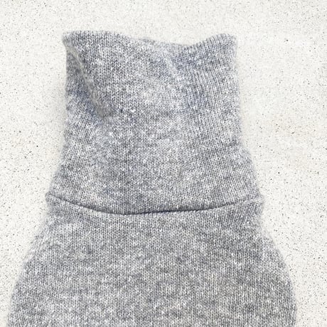 ORGINAL Mélange turtle knit . ［ gray  XS , S , M ］