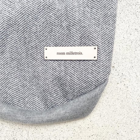 ORIGINAL tweed raglan knit . ［ gray  L , XL ］