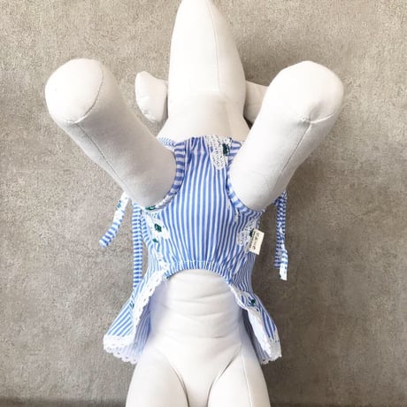 flower stripe one-piece .