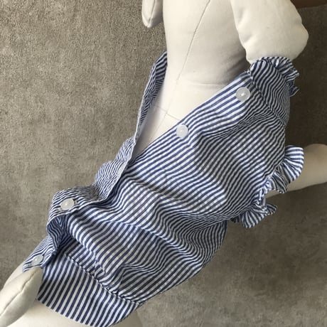 backbotão frill  shirt . ［ pink ］