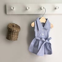 stripe onepiece . ［ blue ］