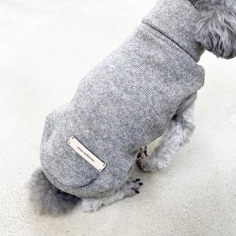 ORGINAL Mélange turtle knit . ［ gray  XS , S , M ］