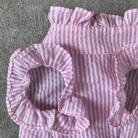 backbotão frill  shirt . ［ pink ］