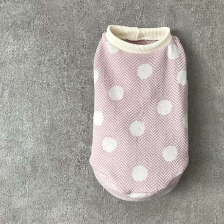 ORIGINAL  dot tank top . ［ pink  XS , S , M ］