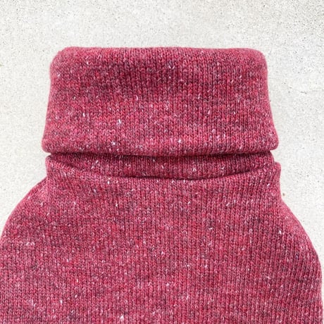 ORGINAL Mélange turtle knit . ［ red  L , XL , HPS , HPM , HPL ］