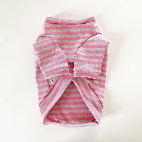 ORIGINAL 七分袖 border tops. ［ pink × gray  L , XL  , HPS , HPM , HPL  ］