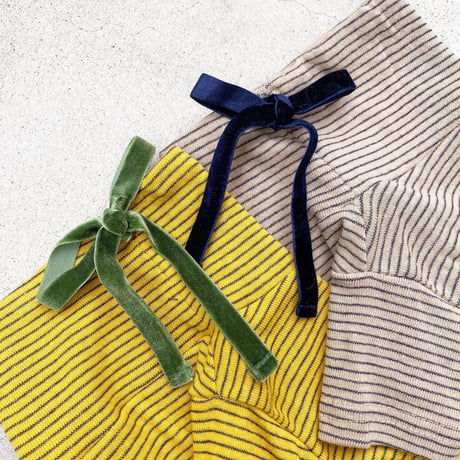 velours ribbon tops. ［ yellow ］