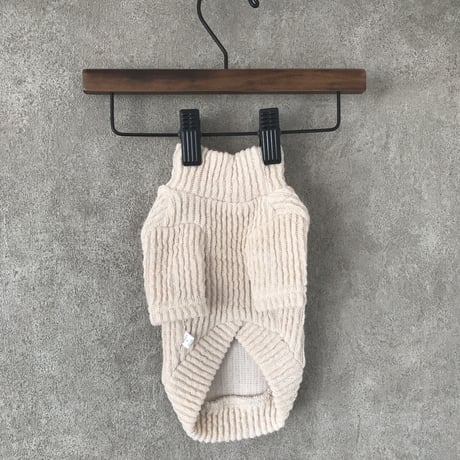Highneck knit . [ beige ]