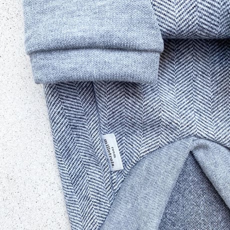 ORIGINAL tweed raglan knit . ［ gray  XS , S , M ］