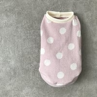 ORIGINAL Dot tank top . ［ pink  L, XL , HPS , HPM , HPL ］