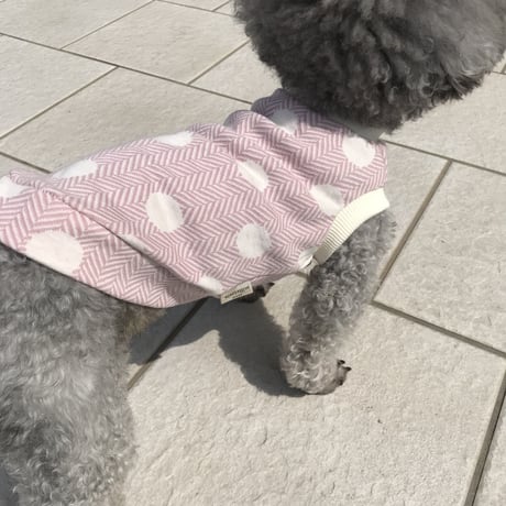 ORIGINAL  dot tank top . ［ pink  XS , S , M ］
