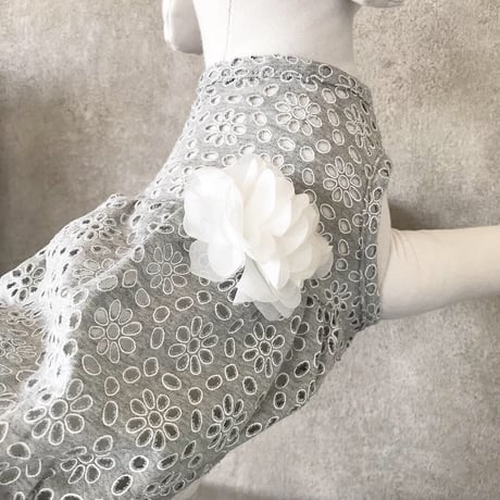 flower lace one-piece .