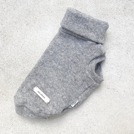 ORGINAL Mélange turtle knit . ［ gray  XS , S , M ］