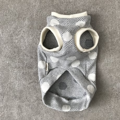 ORIGINAL dot tank top . ［ gray  XS , S , M ］