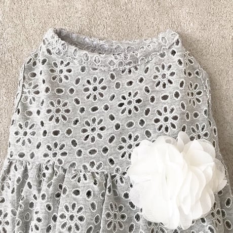 flower lace one-piece .