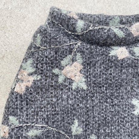 ORIGINAL flower tank top .［ gray L , XL ］