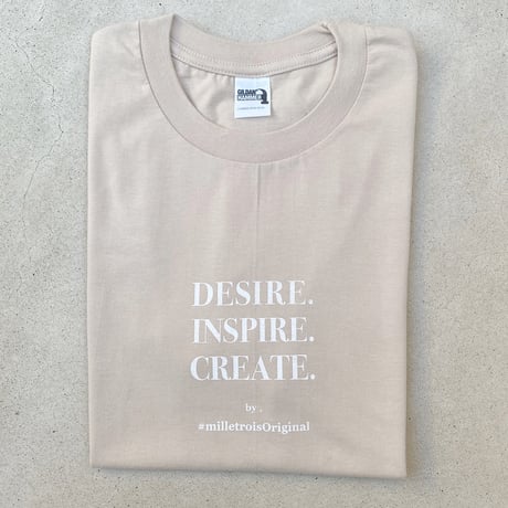 ORIGINAL LOGO T-shirt. ［ sand生地 ］
