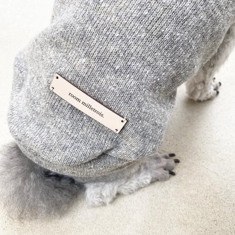 ORGINAL Mélange turtle knit . ［ gray  XS , S , M ］