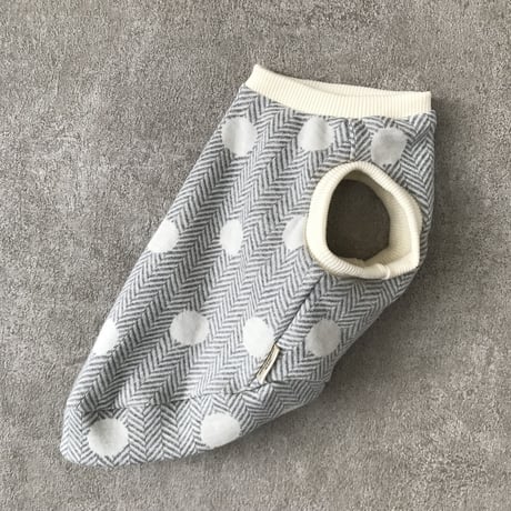 ORIGINAL dot tank top . ［ gray  XS , S , M ］