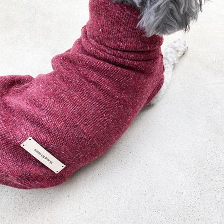 ORGINAL Mélange turtle knit . ［ red  L , XL , HPS , HPM , HPL ］
