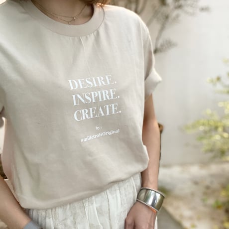 ORIGINAL LOGO T-shirt. ［ sand生地 ］