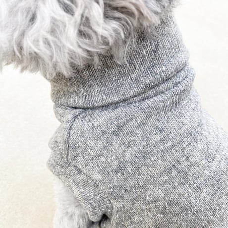 ORGINAL Mélange turtle knit . ［ gray  XS , S , M ］