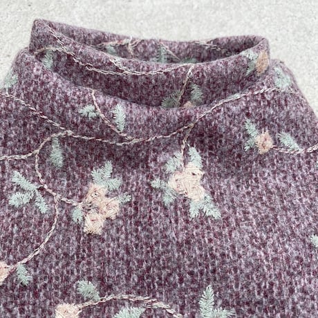 ORIGINAL flower knit tank top .［pink XS , S , M ］