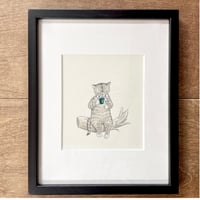 【6/7までの期間限定販売＊1200円送料込】庄野ナホコ絵画作品「ねこシェフ1」